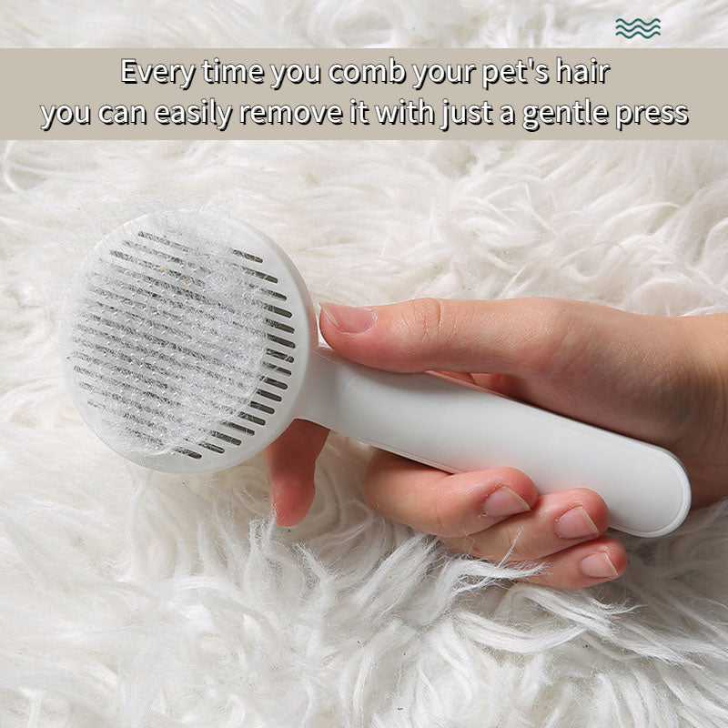 Self-Cleaning Pet Grooming Brush