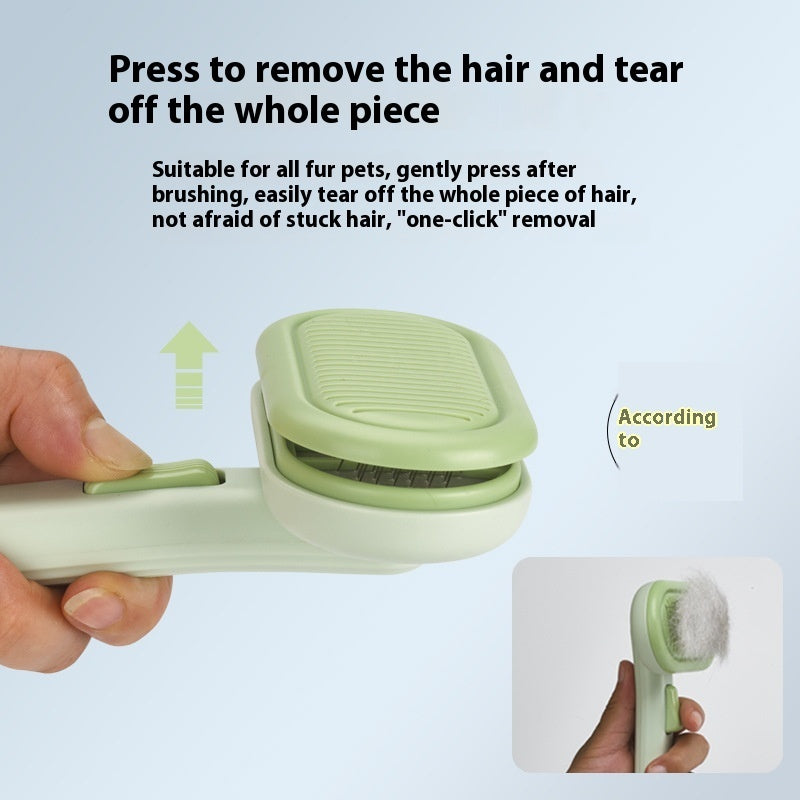 One-Click Pet Hair Removal Comb