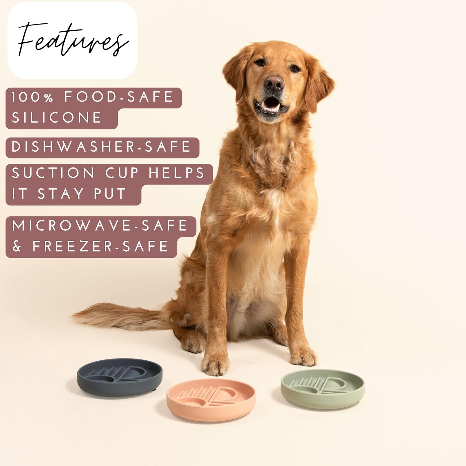 Silicone Slow Feeder Bowl for Dogs