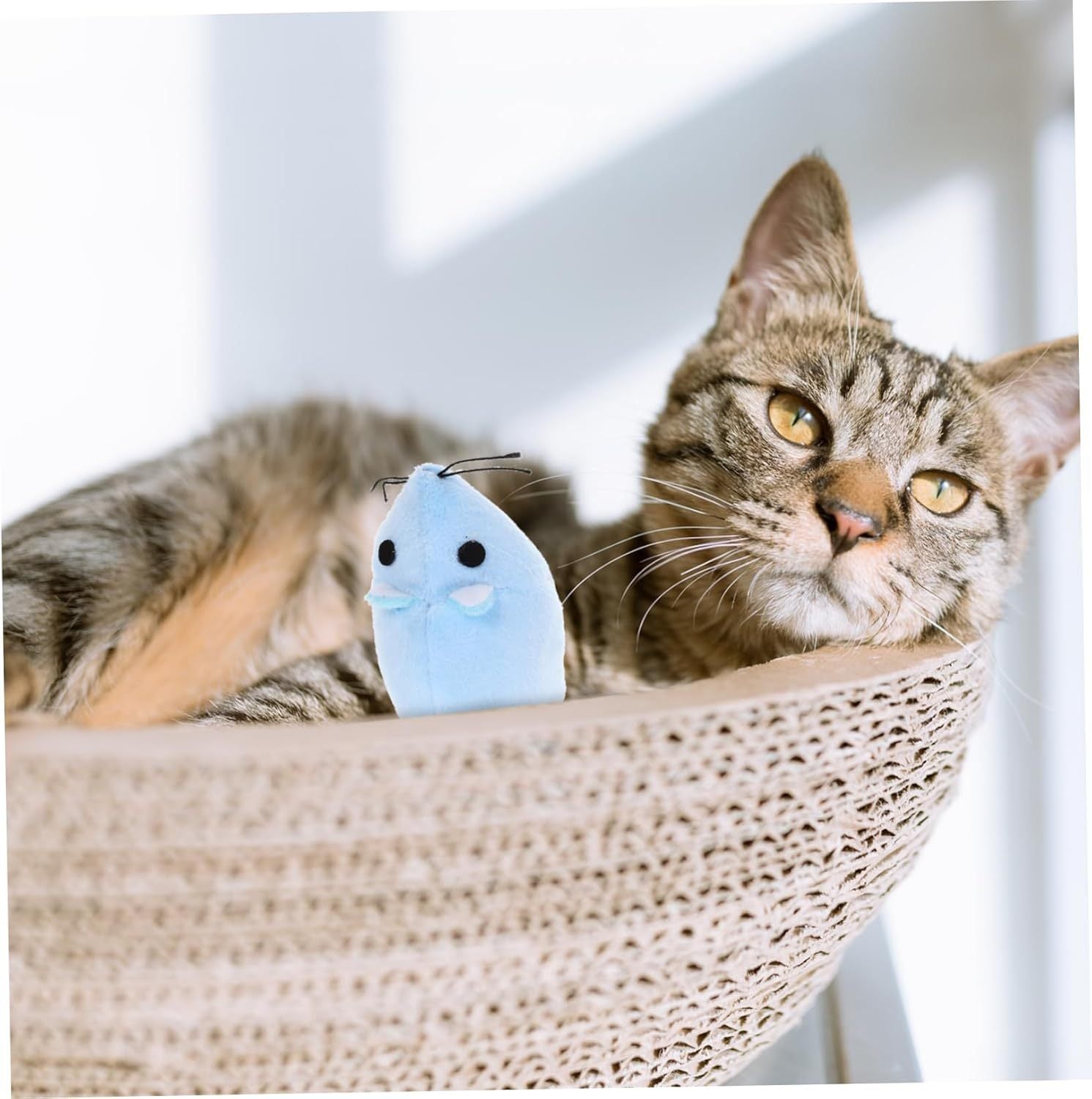 Stuffed Mouse Cat Toy for Interactive Play