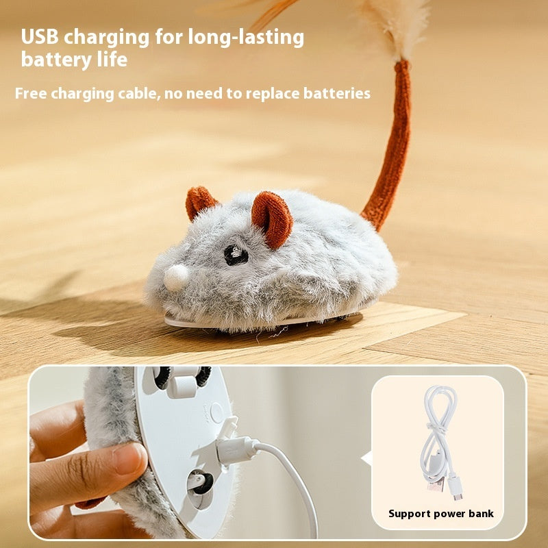 Self-Moving Electric Mouse Cat Toy