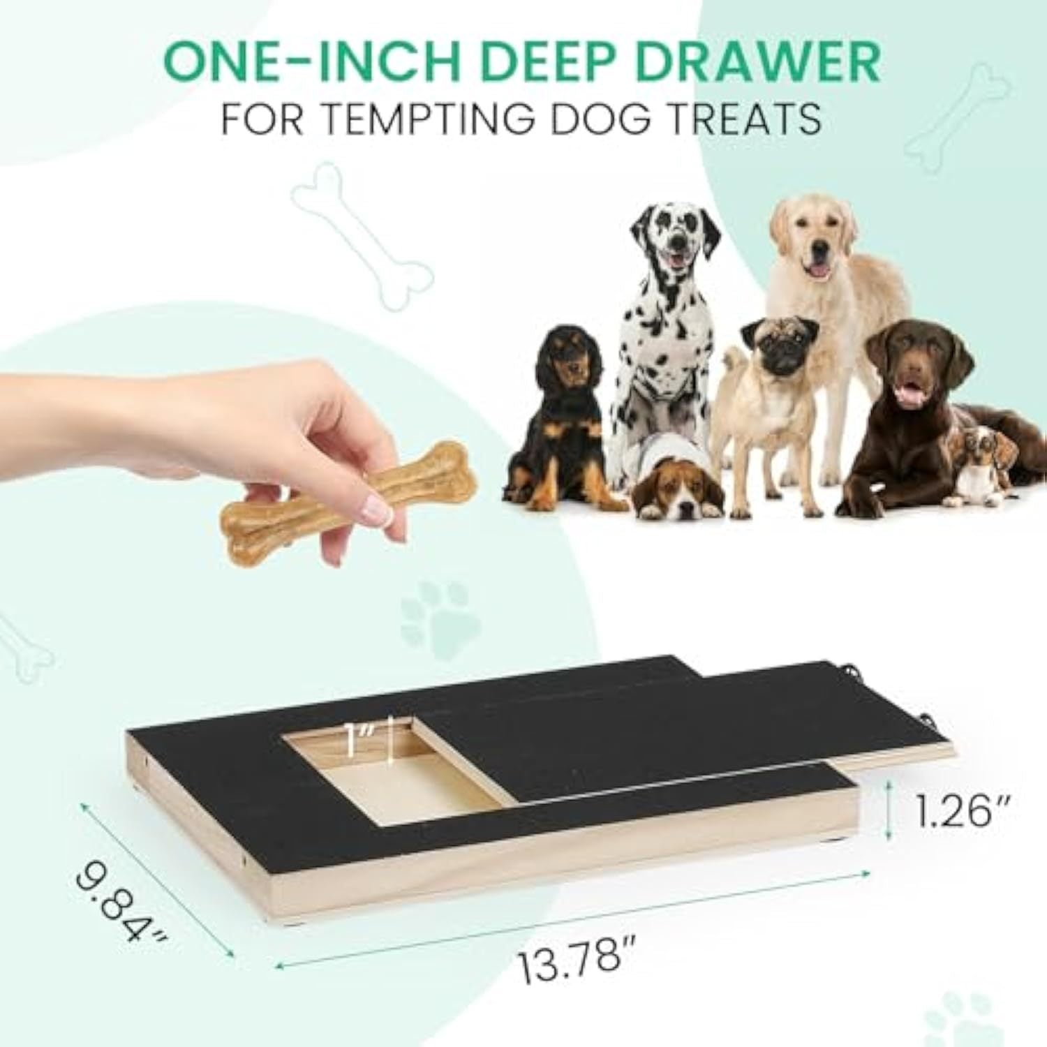 Dog Nail Scratch Board with Treat Box