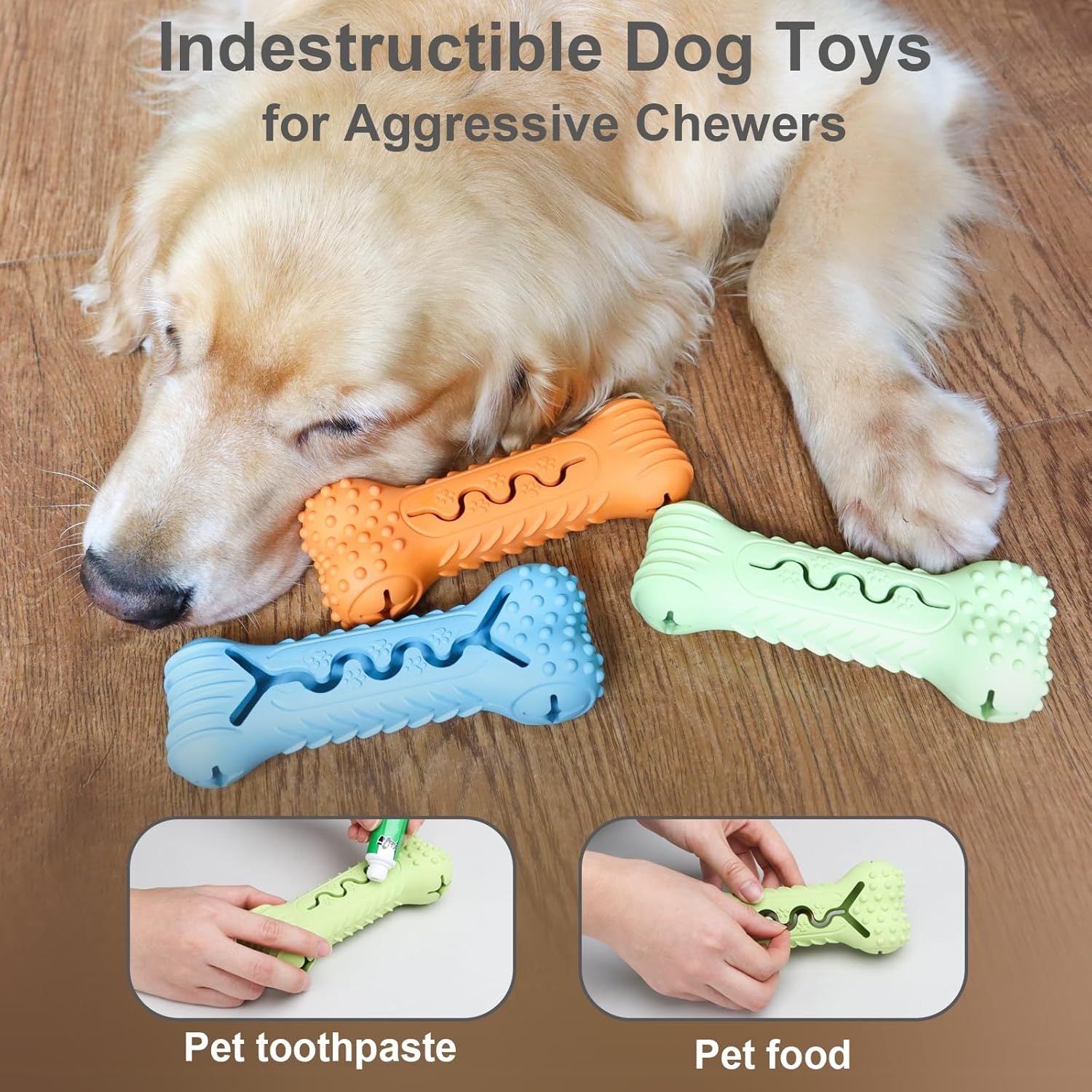 Durable Bone-Shaped Chew Toy for Aggressive Chewers