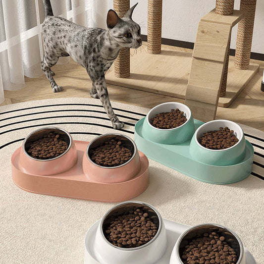 Elevated Pet Double Bowl