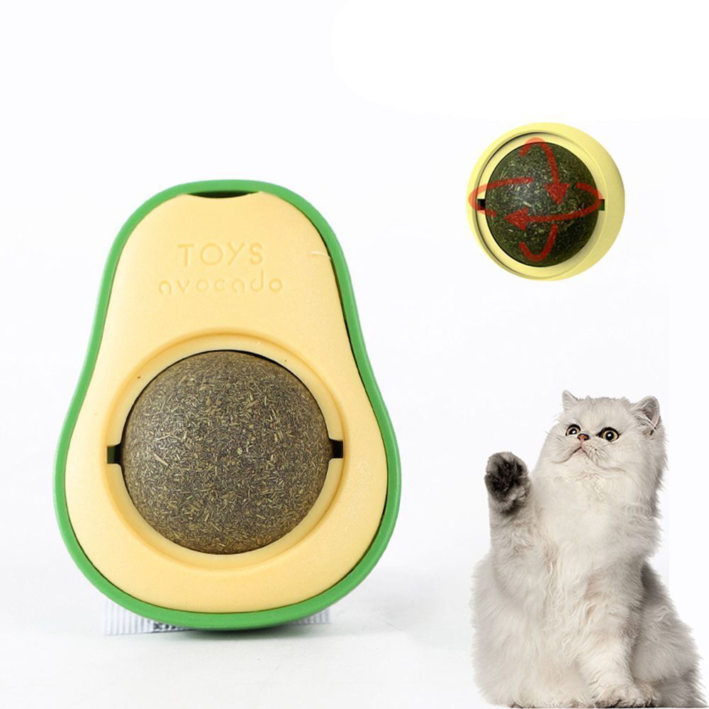 Cute Avocado Catnip Teeth Cleaning Toy