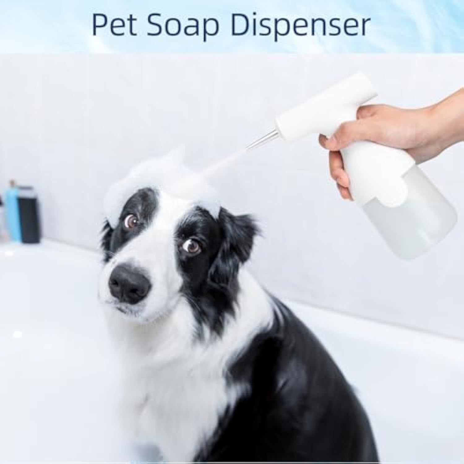 Electric Dog Cleaning Foam Soap Dispenser