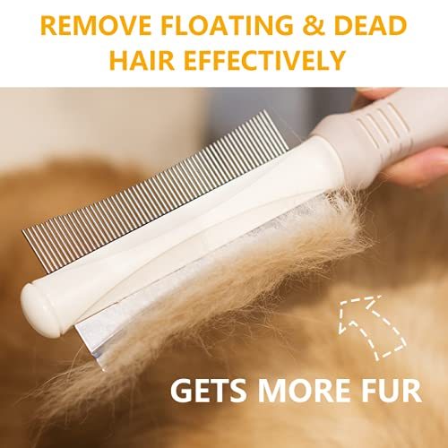 2-in-1 Deshedding and Grooming Brush for Pets