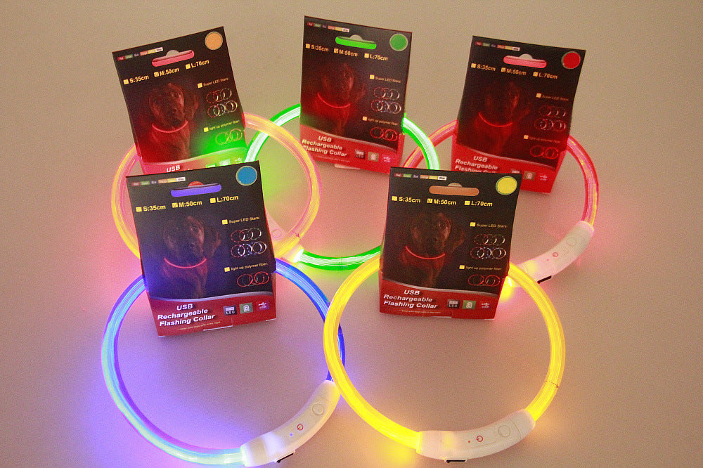 USB Rechargeable LED Pet Collar