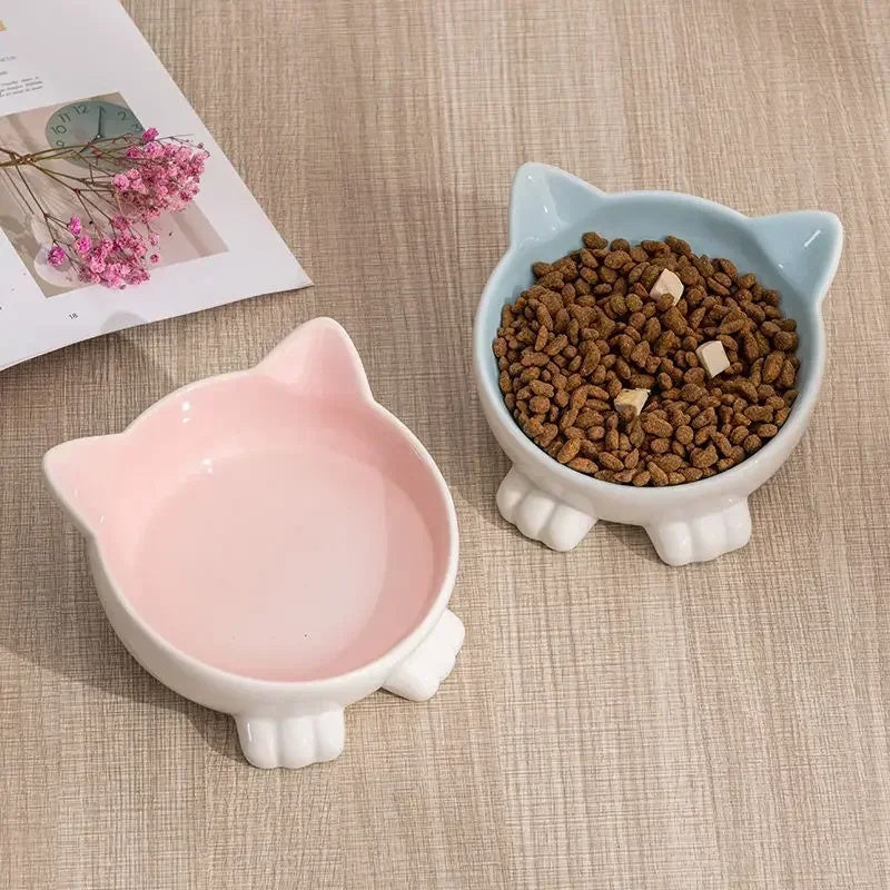 Ceramic Cat Face Bowl