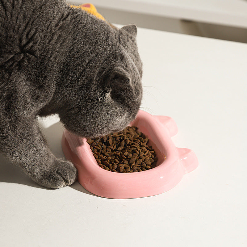 Ceramic Cat & Dog Food Bowl