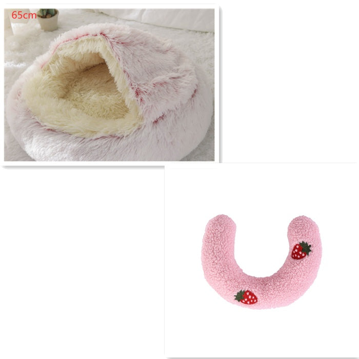 2-in-1 Plush Pet Bed