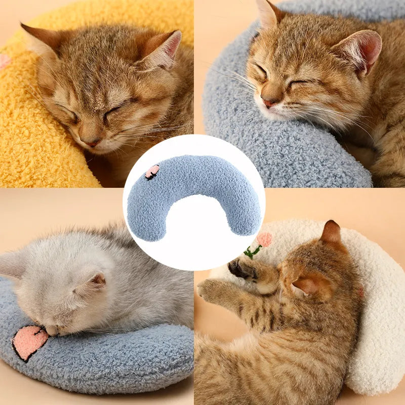 U-Shaped Neck Pillow for Cats and Small Dogs