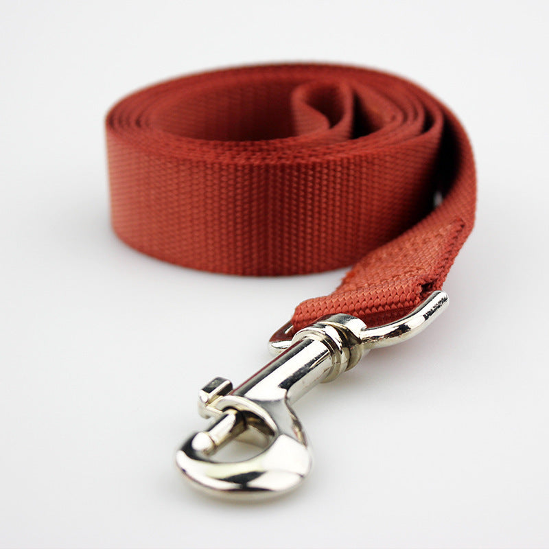 Solid Color Nylon Dog Leash