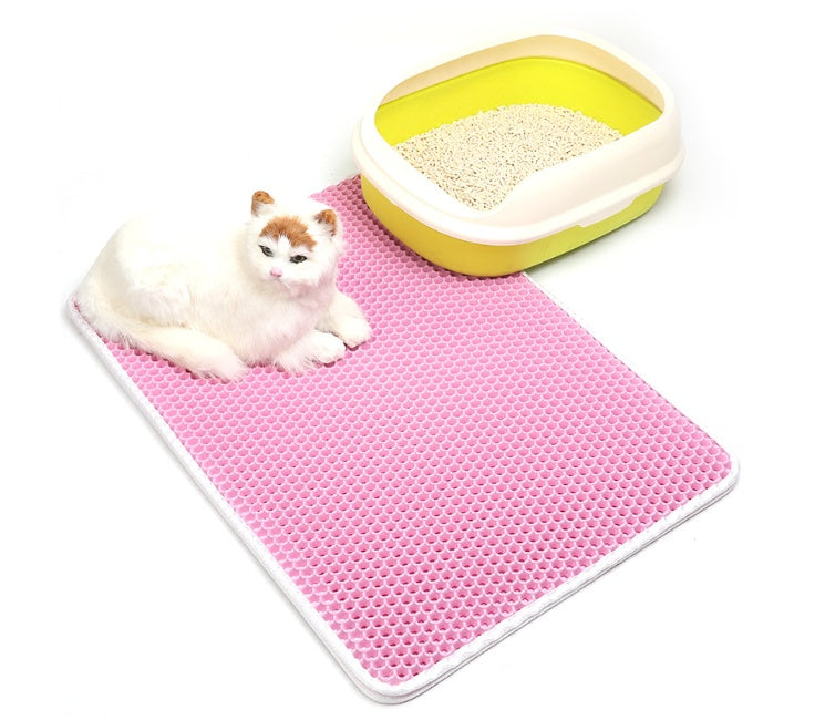 Pet Cat Litter Mat EVA Double Layer