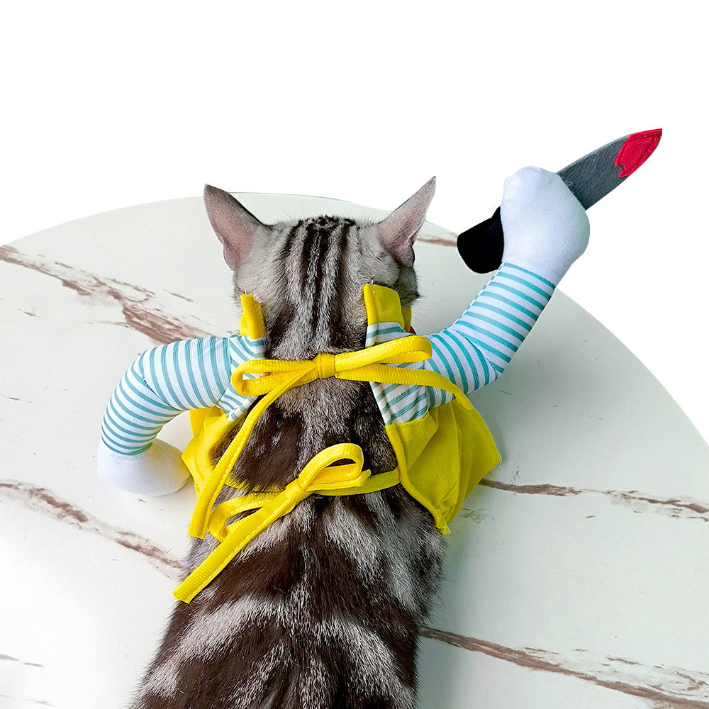 Yellow Knife Assassin Cat Costume