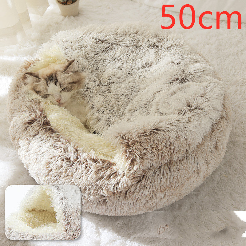 2-in-1 Plush Pet Bed