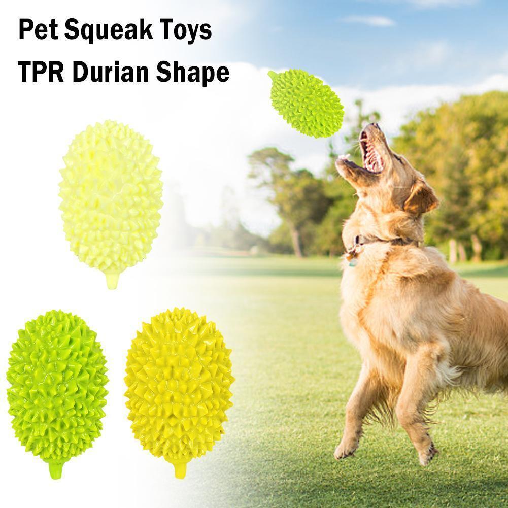 Durian-Shaped Dog Chew Toy