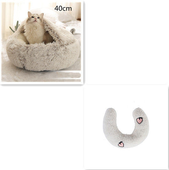 2-in-1 Plush Pet Bed