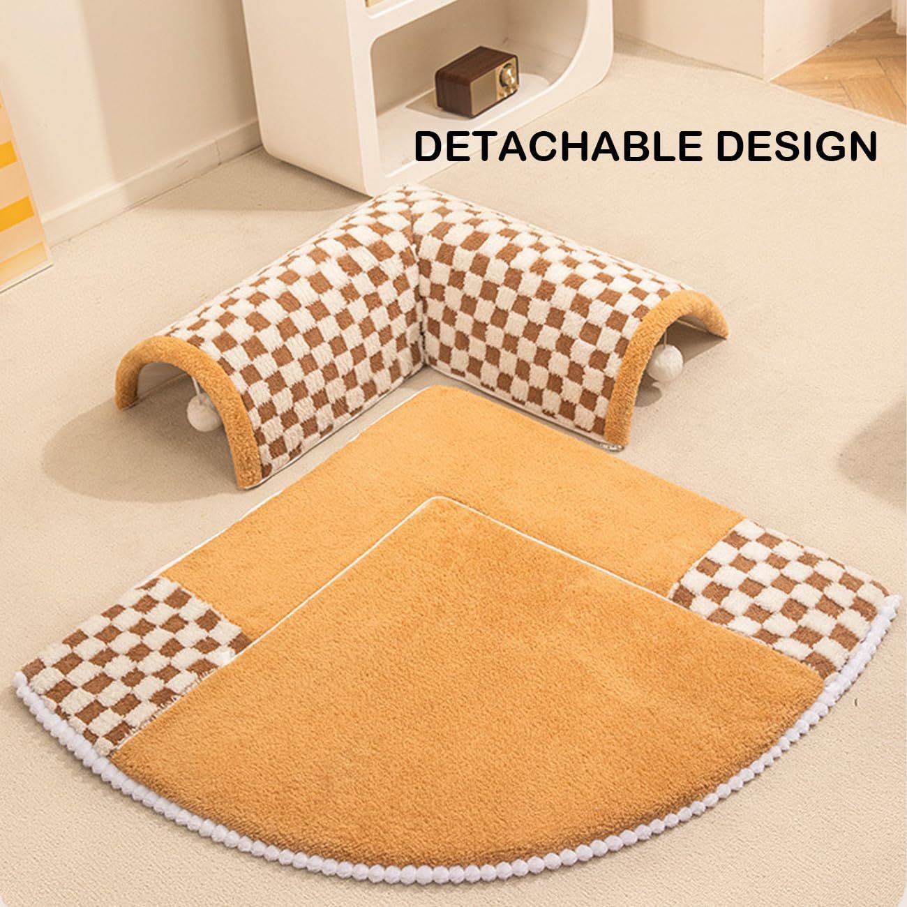 2-in-1 Dog Cat Bed Tunnel