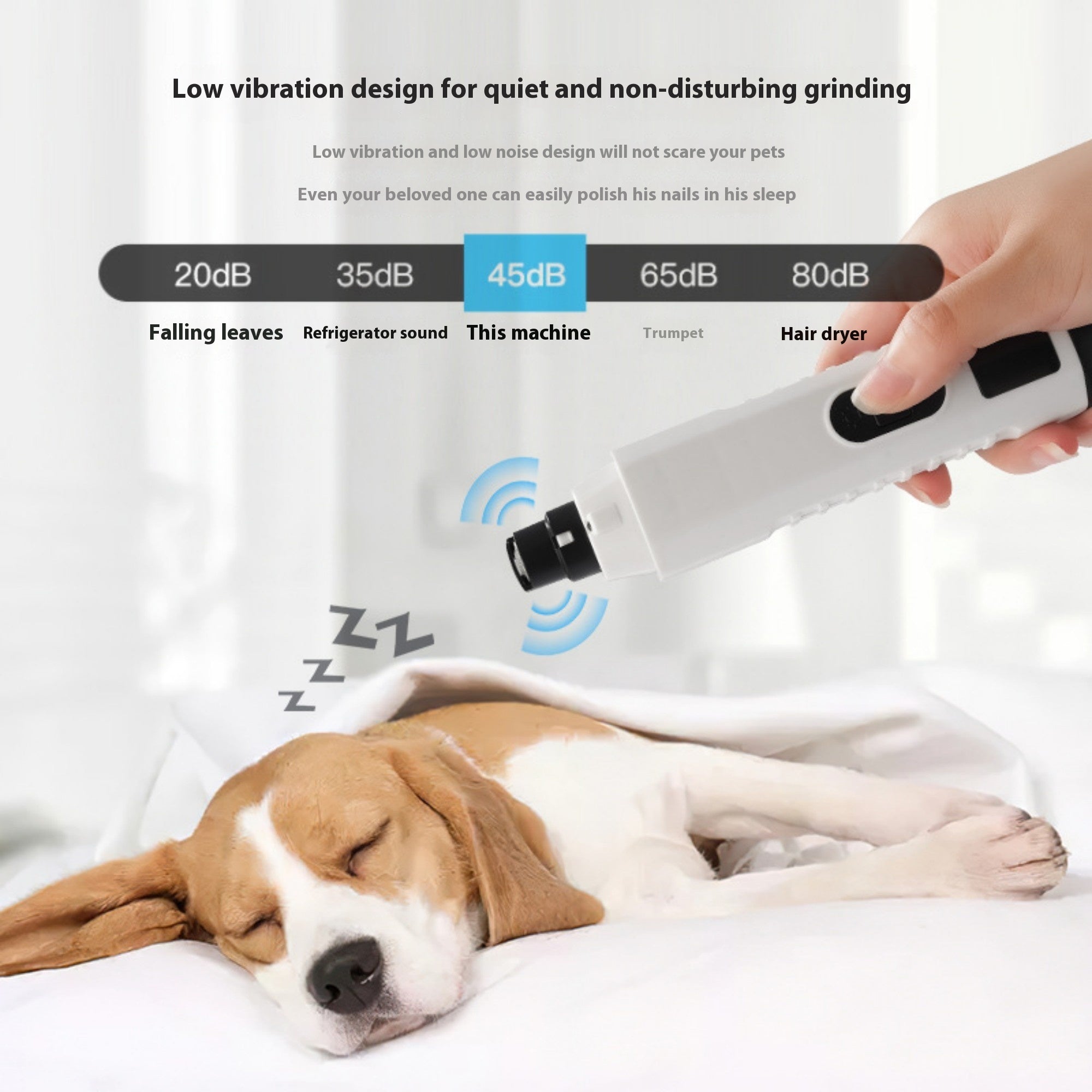 High-Power Pet Nail Polish Remover with LED Lights