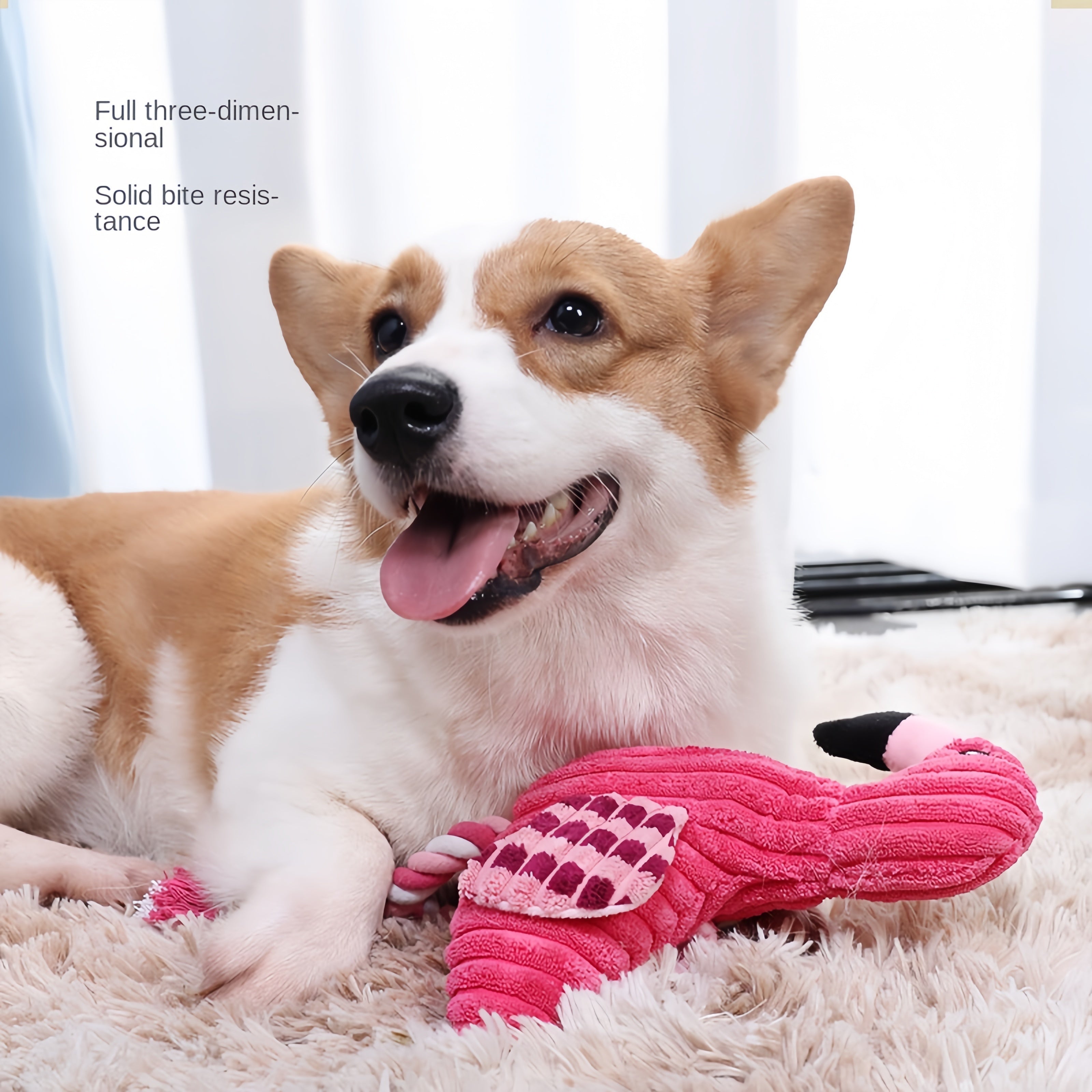 Animal Shape Squeaky Plush Dog Toy