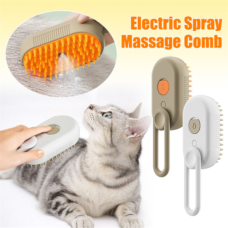 3-in-1 Electric Steam Pet Brush