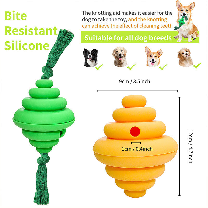 Interactive Dog Ball with Rope Toy