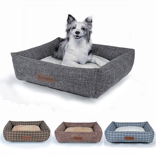 Warm Linen Pet Bed