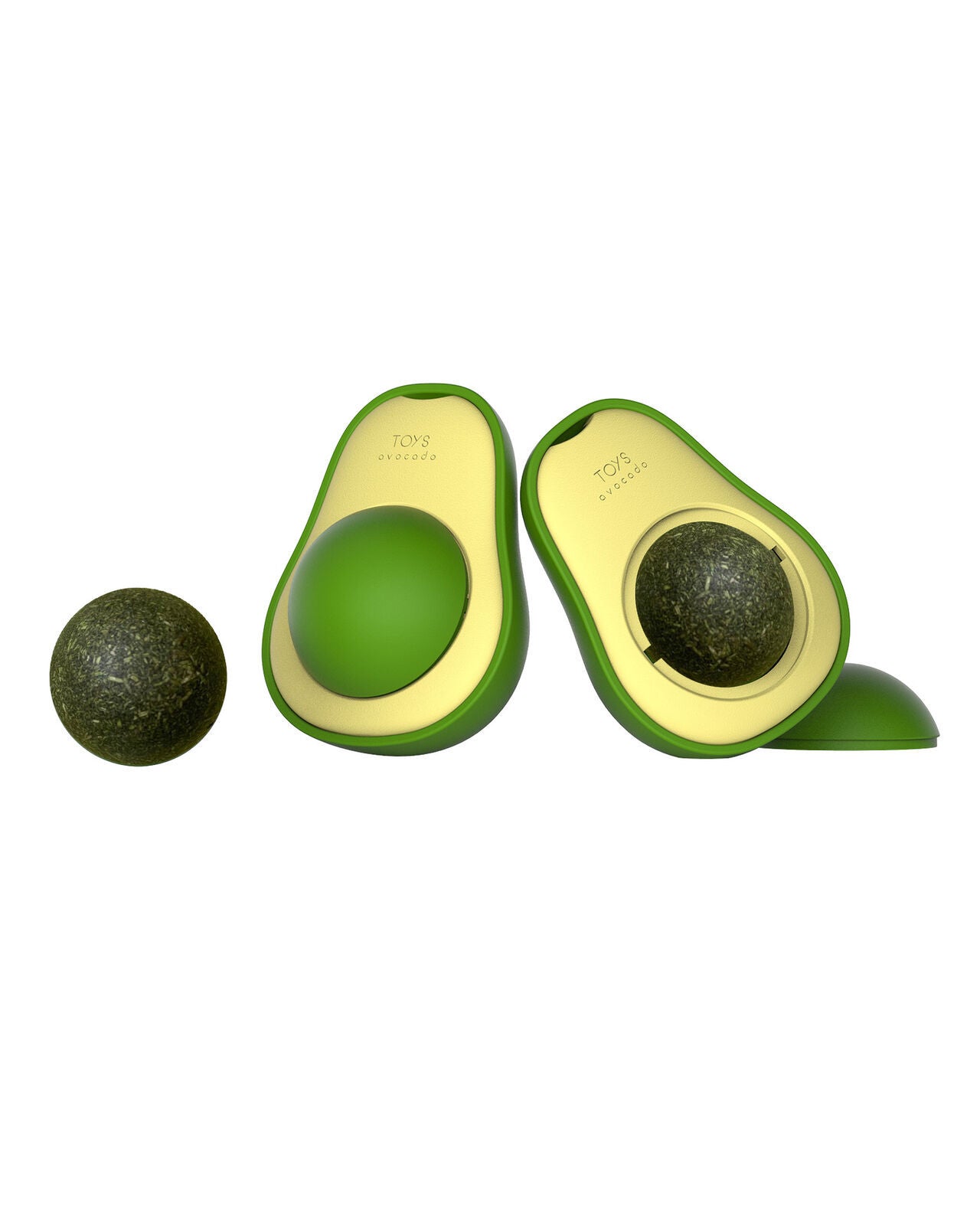 Cute Avocado Catnip Teeth Cleaning Toy