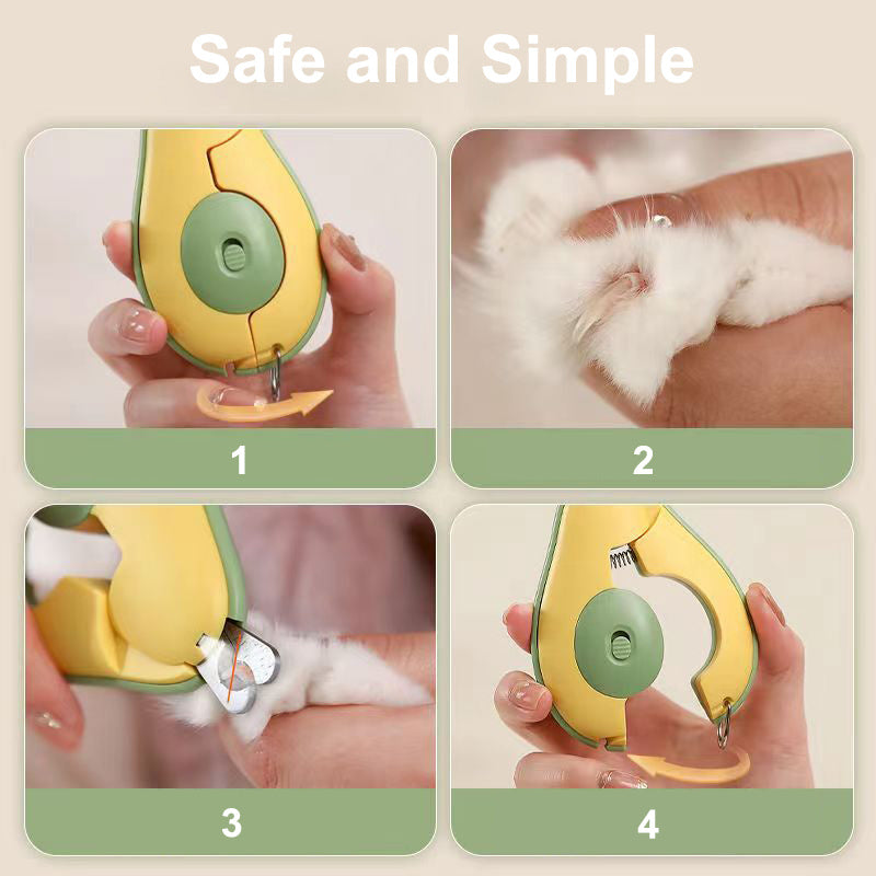 Professional Pet Nail Clipper with LED Light