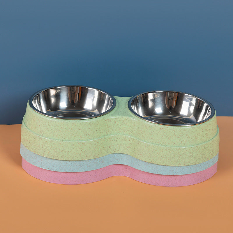 Double Pet Bowls - Food & Water Feeder