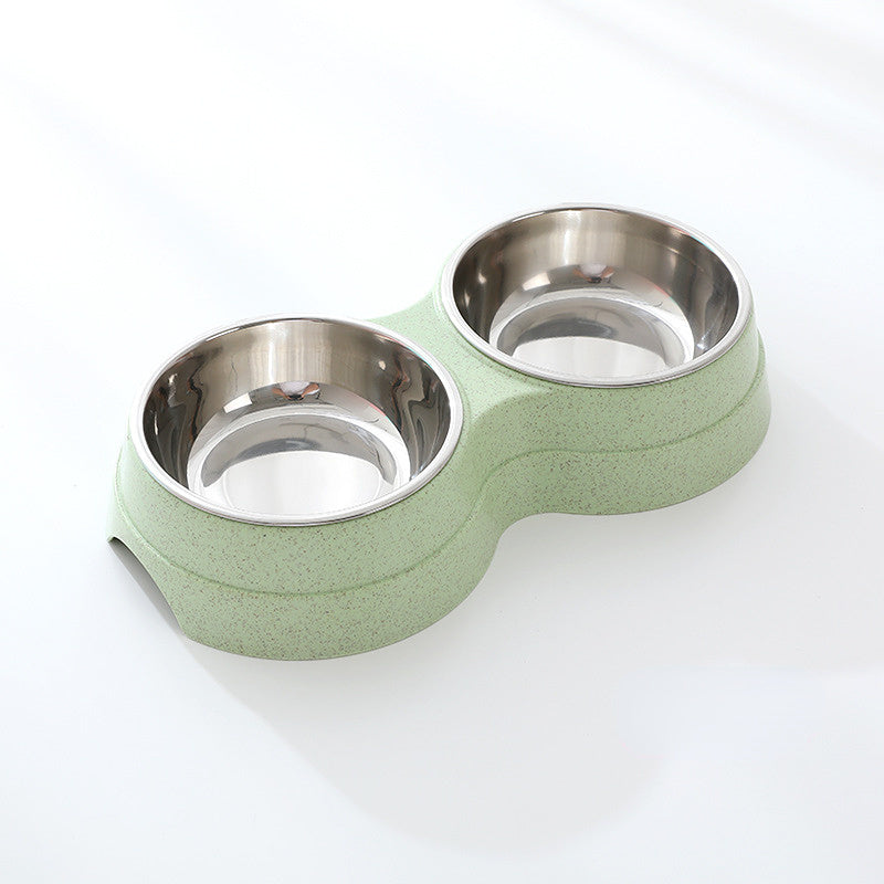 Double Pet Bowls - Food & Water Feeder