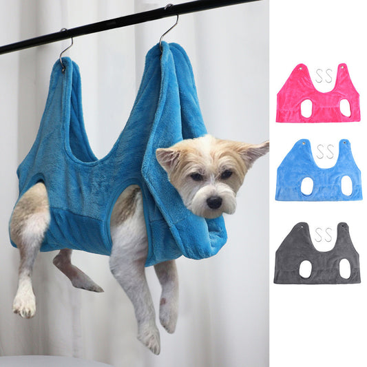 Pet Dog Cat Grooming Hammock Harness