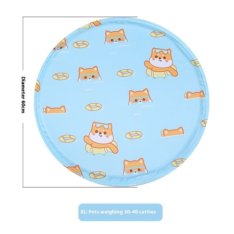 Round Gel Cooling Pet Mat