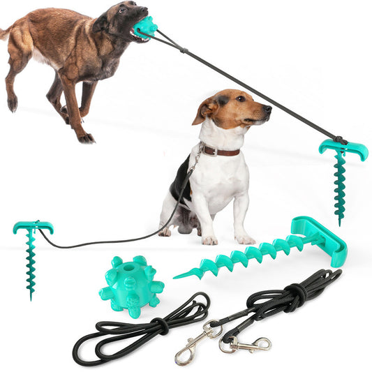 Dog Tie Leash with Toy