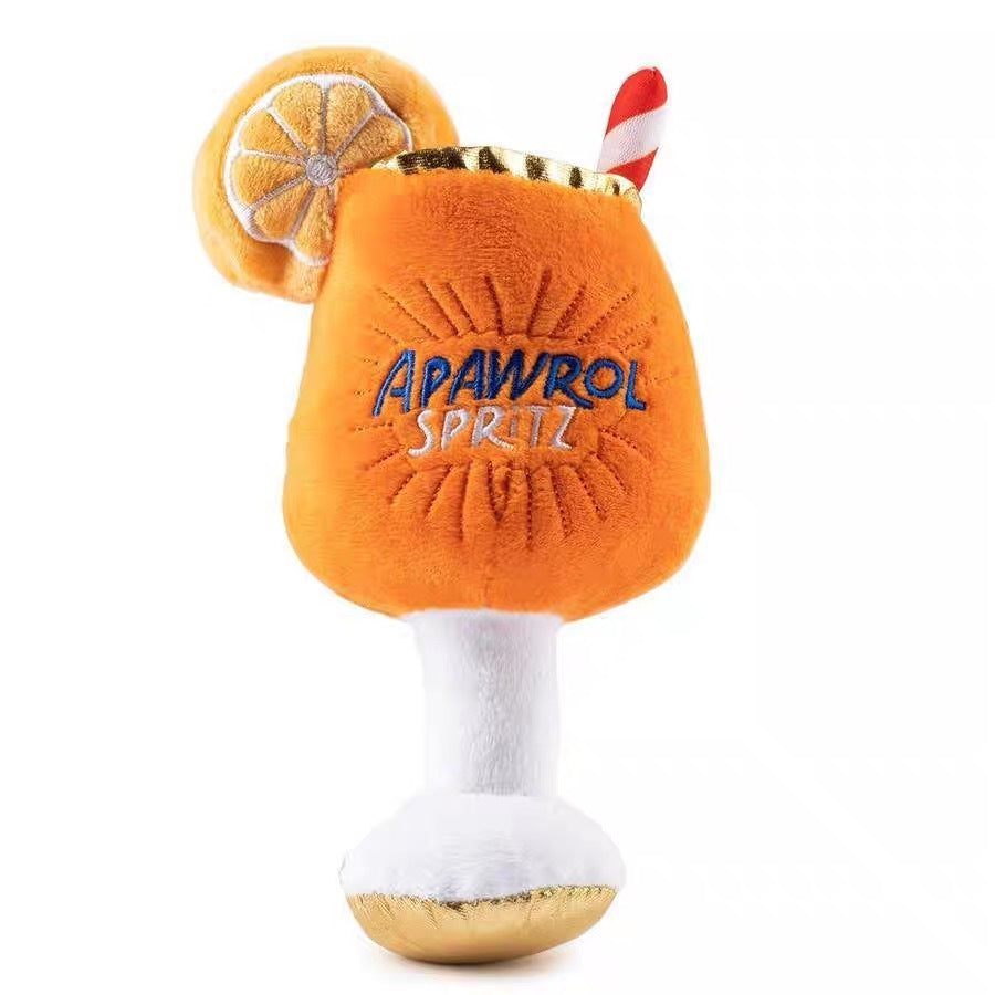 Cute Pet Dog Squeaky Plush Cup Toy