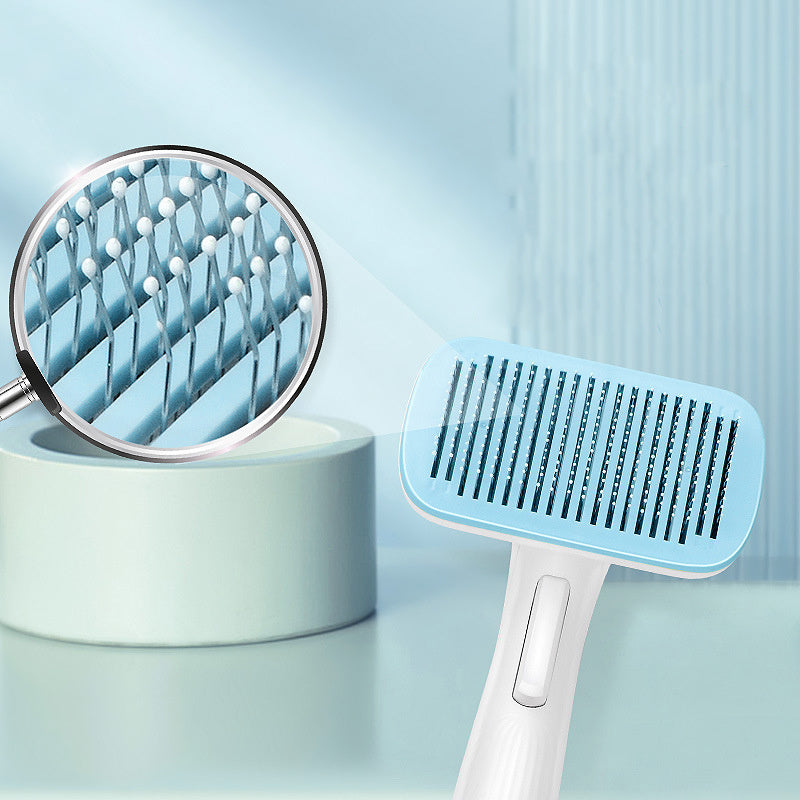 Automatic Pet Hair Removal Comb for Dogs and Cats