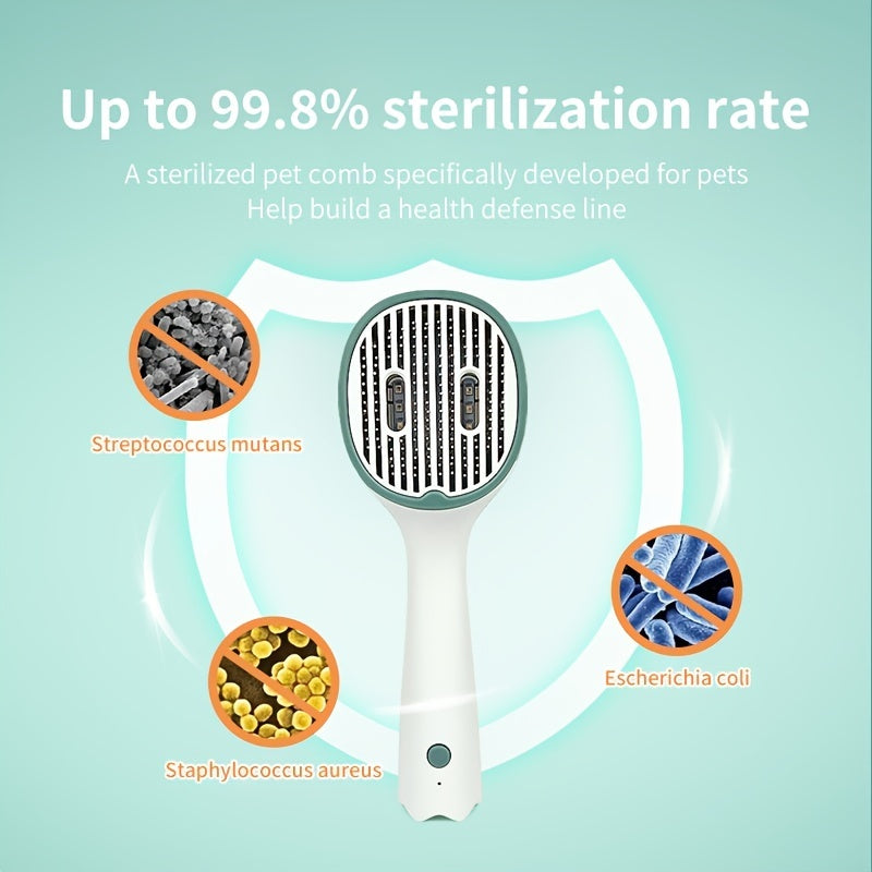 Cat & Dog Grooming Brush with UVC Sterilization