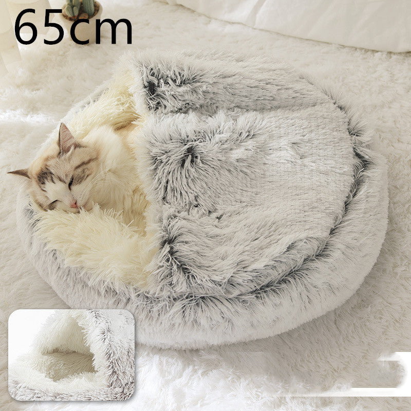 2-in-1 Plush Pet Bed