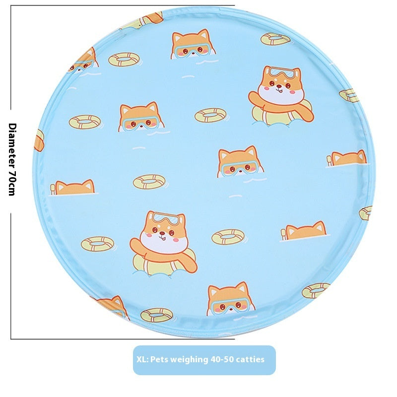 Round Gel Cooling Pet Mat