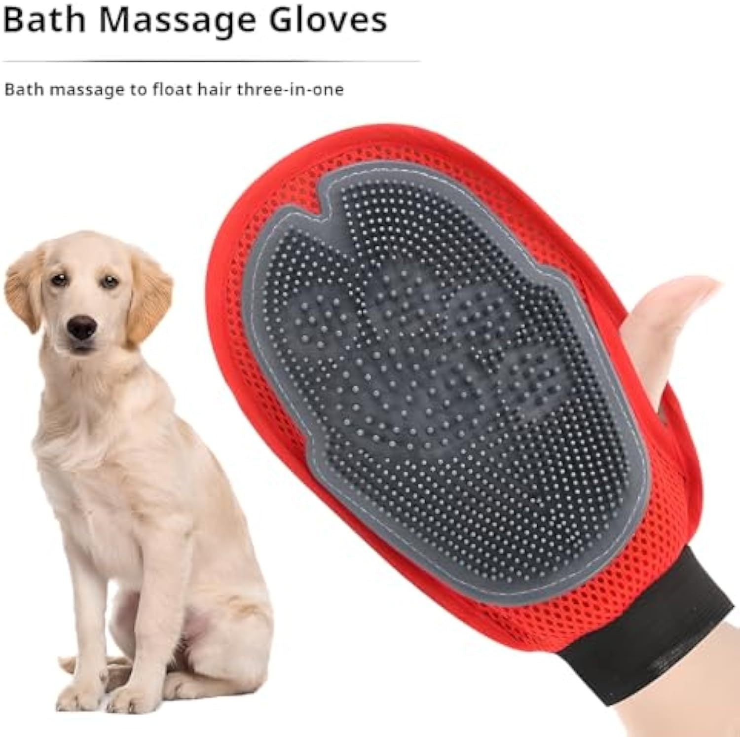 Pet Bathing and Grooming Glove