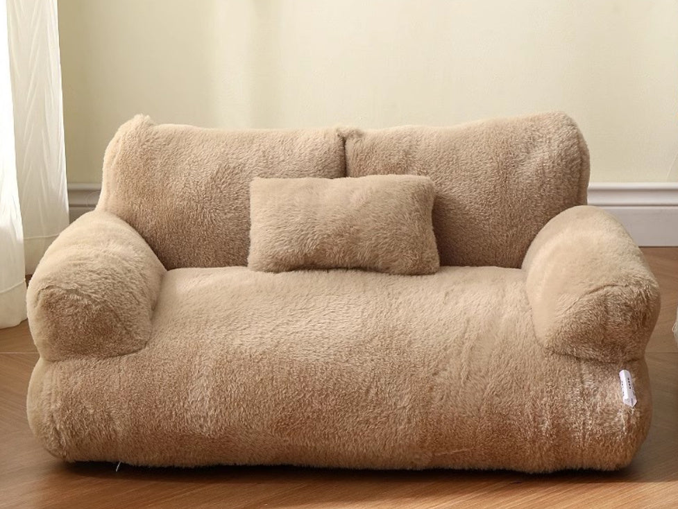 Luxury Cat Sofa Bed Winter Warm Plush Pet Nest