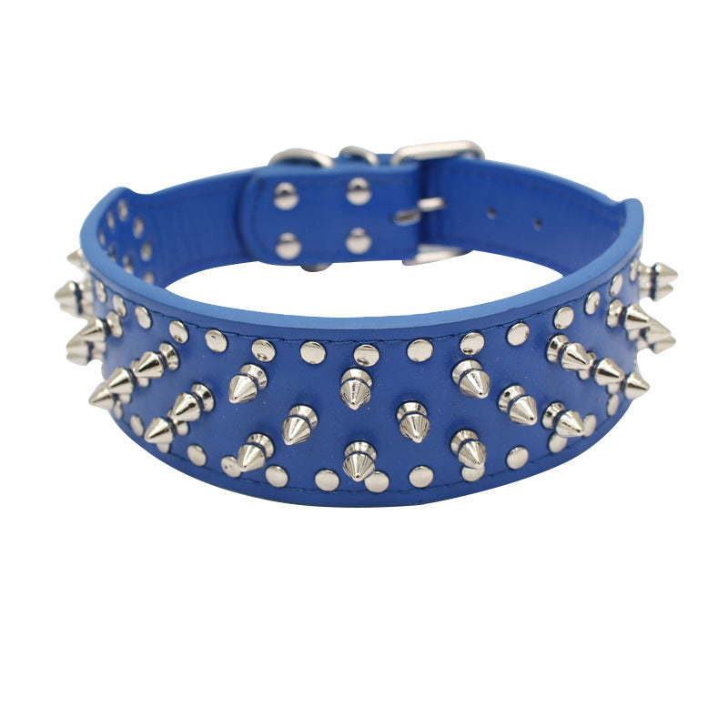 Bullet Nail Rivet Dog Collar