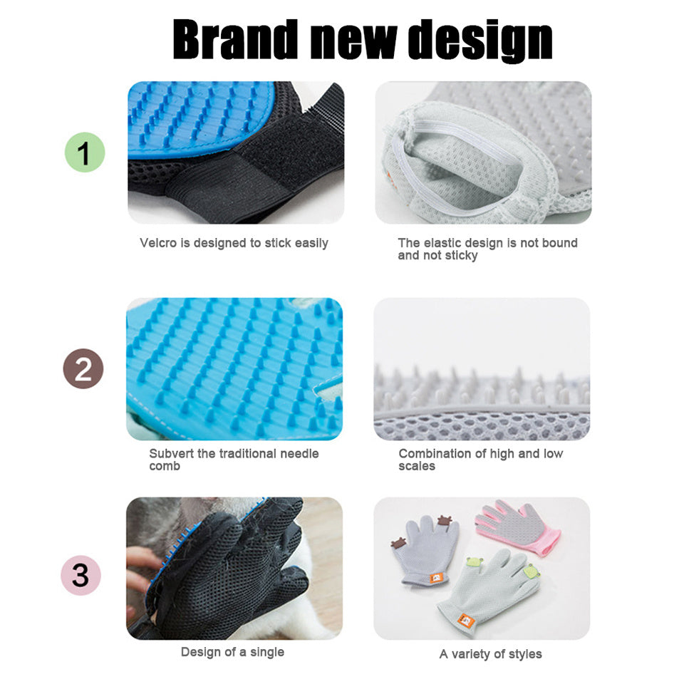 Cat Grooming and Deshedding Glove