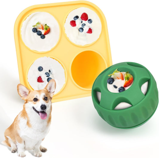 Refillable Dog Chew Toy & Treat Tray