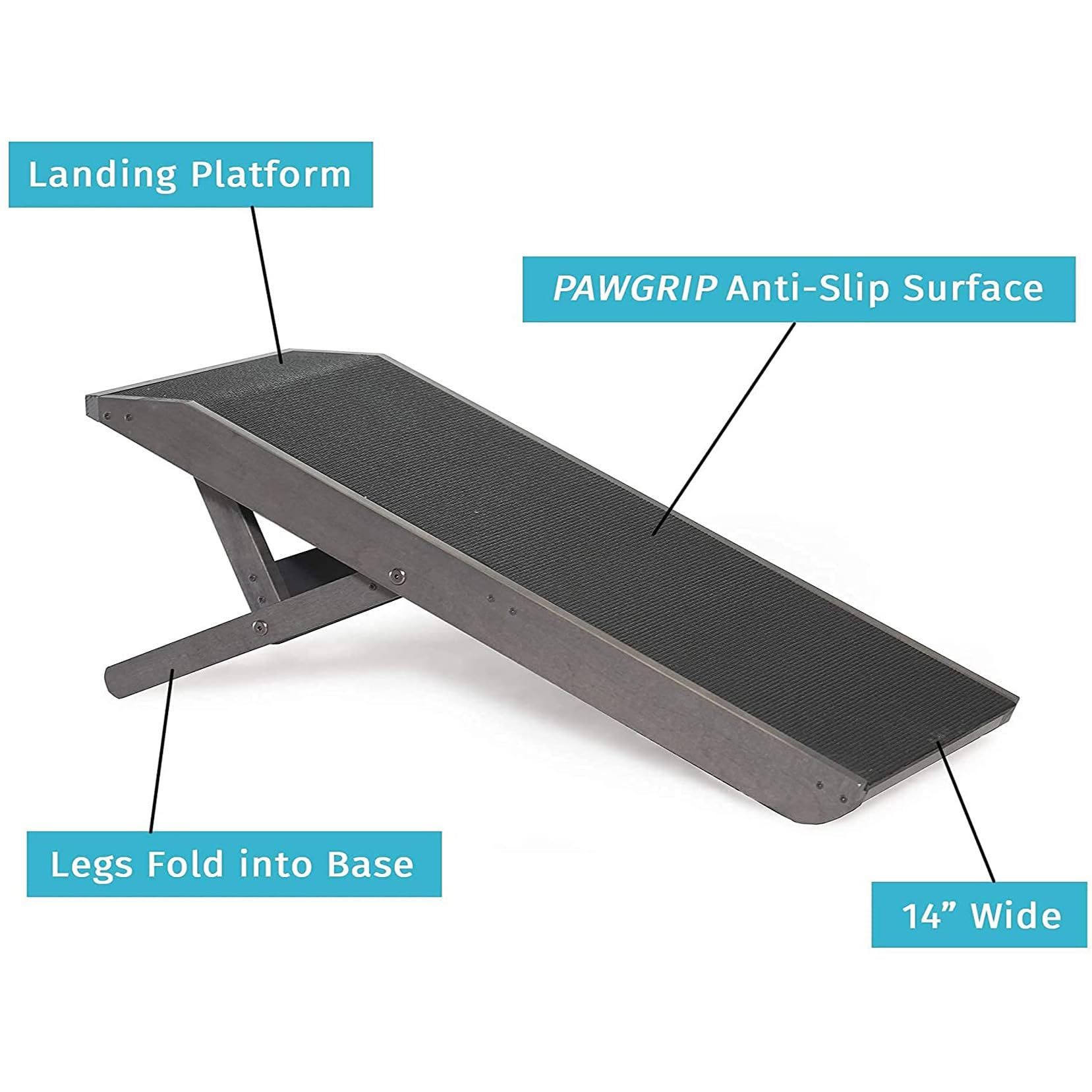 Adjustable Wooden Dog Ramp for Bed & Couch