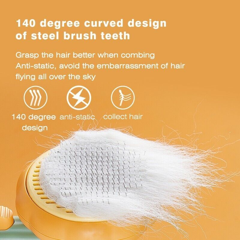 Pumpkin Design Pet Grooming Brush