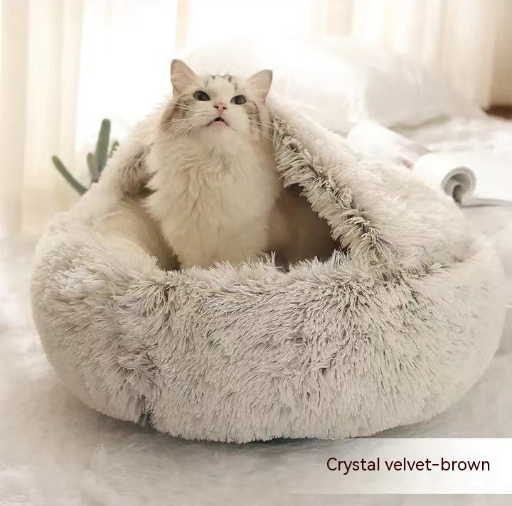 2-in-1 Plush Pet Bed