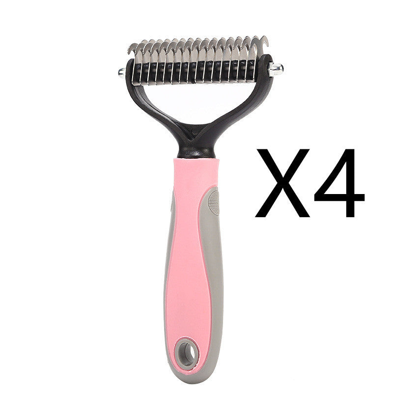 Stainless Double-Sided Pet Grooming Brush