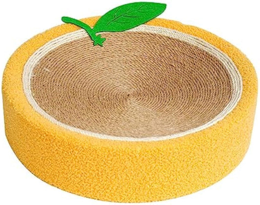 Orange Sisal Cat Scratching Board & Bed